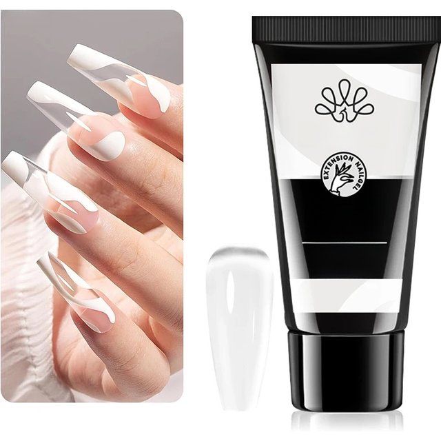 BORN PRETTY 30g Clear Extension Gel Nail Polish Hard Nail Gel for Nail Strengthen Building Nail Apex DIY Manicure Nail Art