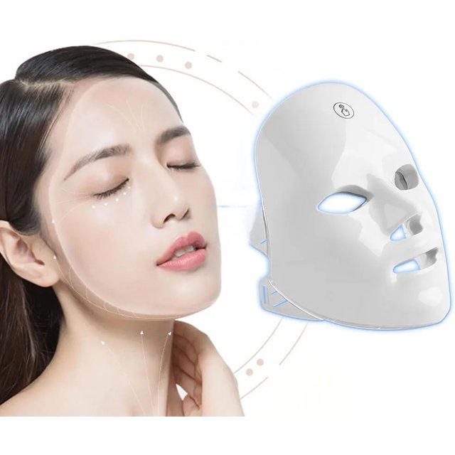 7 Colors LED Facial Mask Photon Tool Face Skin Care Mask Skin Rejuvenation Tools Anti Acne Wrinkle Removal Face Beauty Mask