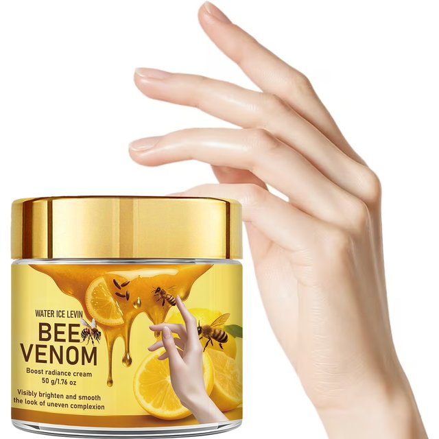 Water Ice Levin Bee Venom Boost Radiance Cream Honey Collagen Hyaluronic Acid Moisturizing Firming Face Cream 50g