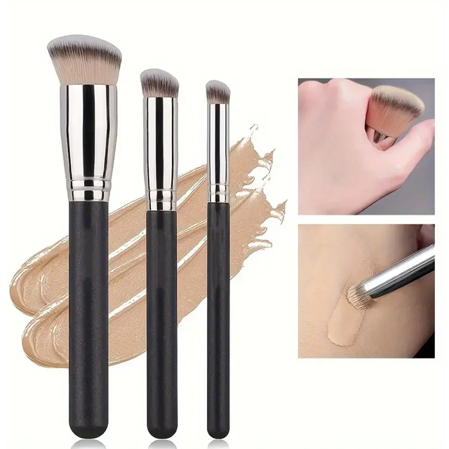 Foundation Concealer Brush, Premium Contour Blusher Brushes, Flawless Under Eye Dense Face Makeup Brush For Blending