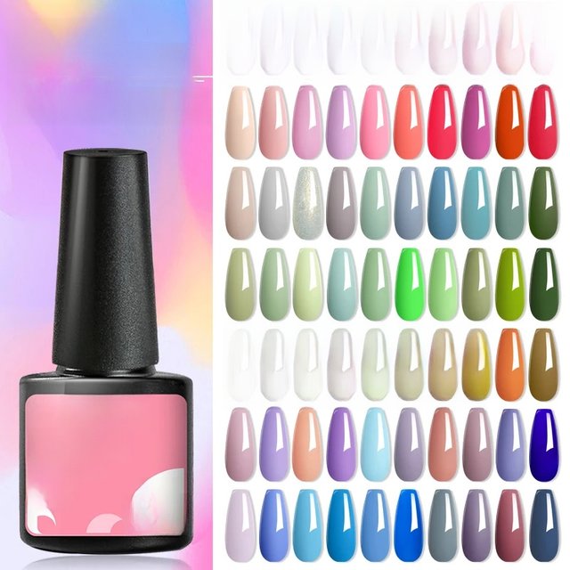 MTSSII 6ml 240 Colors Gel Nail Polish Nail Supplies Colorful Nude Pink Green Blue Semi Permanent Nail Art UV Gel Nail Varnish