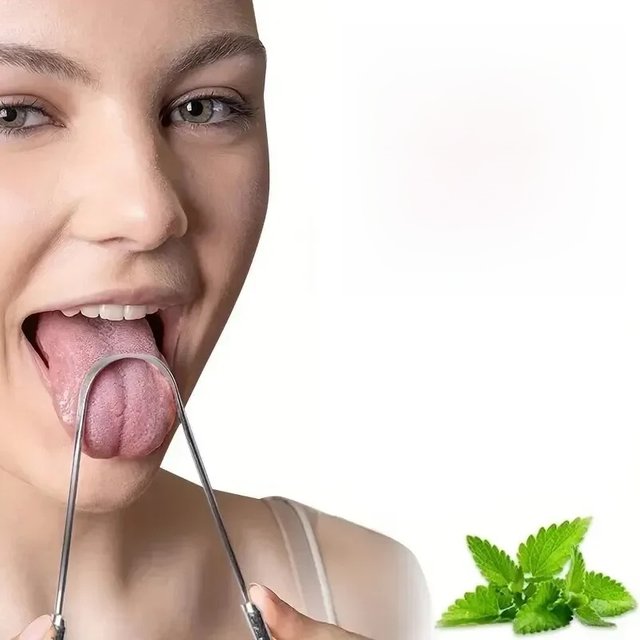 Stainless Steel U Shape Tongue Scraper Oral Care Tool - Tongue Cleaner Brush for Bad Breath Mouth Cleanliness