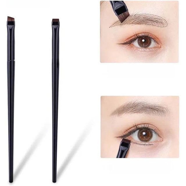 1/2pcs Blade Makeup Brushes Eyebrow Eyeline Brush Angled Flat Finer Cosmetic Brush Professional Liner Brow Make Up Tool