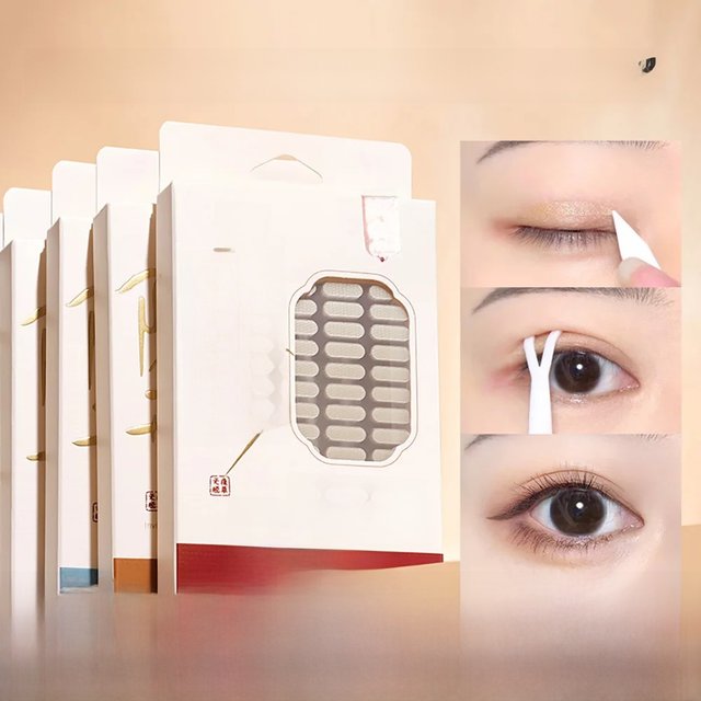 GECOMO 240PCS Invisible Double Eyelid Sticker High adhesive Traceless Natural Long-lasting Enlarge Eyes Beauty Tape Makeup Tool
