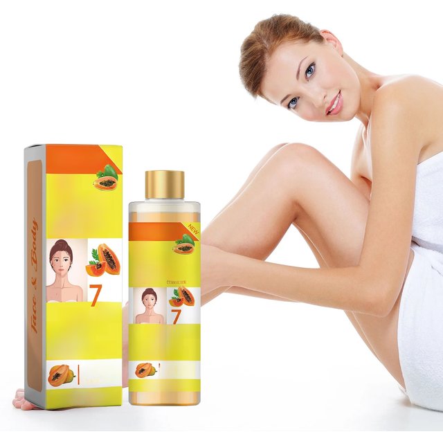 OCEAURA Papaya Super Whitening Oil Face & Body Moisturizer Nourishing Whitening Body Oil Body MassageSkin Papaya Oil 3.38 oz