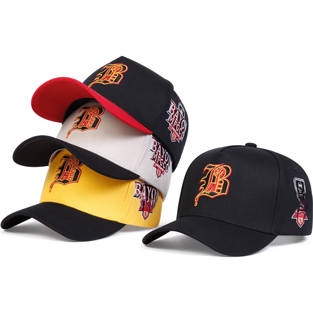 Unisex Gothic Letter B Embroidery Side BAYON MFGCO Baseball Caps Spring and Autumn Outdoor Adjustable Casual Hats Sunscreen Hat