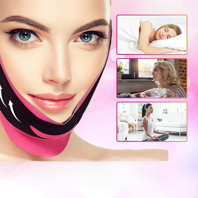 Reusable Face Lifting Belt Elastic Face Slimming Bandage V Line Face Women Chin Cheek Lift Up Belt Facial Anti Wrinkle Strap