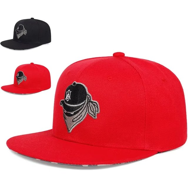 Unisex Masked Embroidery Hip-hop Hats Spring Autumn Adjustable Casual Snapback Baseball Caps Outdoor Sunscreen Hat