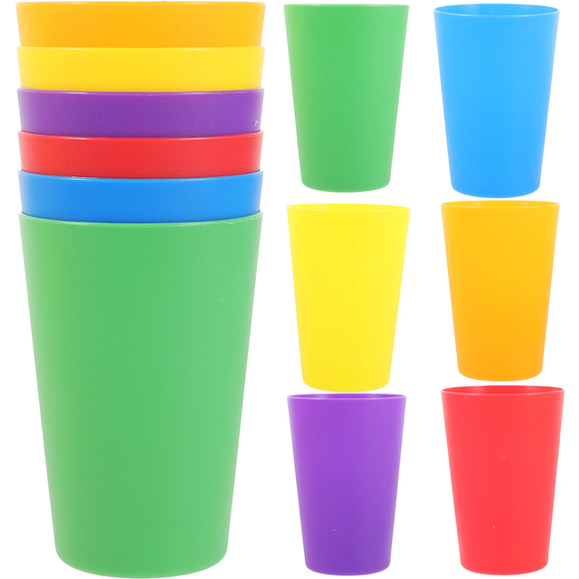 12pcs Mouthwash Cup Toothbrush Cup Plastic Water Glass Coffee Cup Coffee Cup Toothbrush Clean Tool Drinking Kid Toy Water Mug