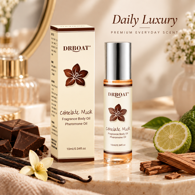 Chocolate Musk Perfume Oil 10ml Roll On Sweet Vanilla Gourmand Body Fragrance Long Lasting Pocket Attar for women