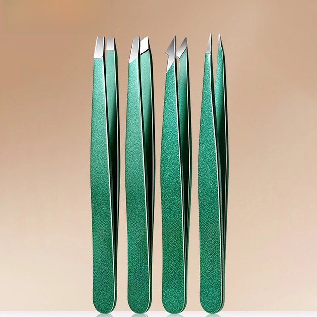 4/6Pcs Eyebrow Tweezer Beauty Tools Stainless Steel Hair Removal Clip for Eyelash Extension Tweezer Colorful Professional Make