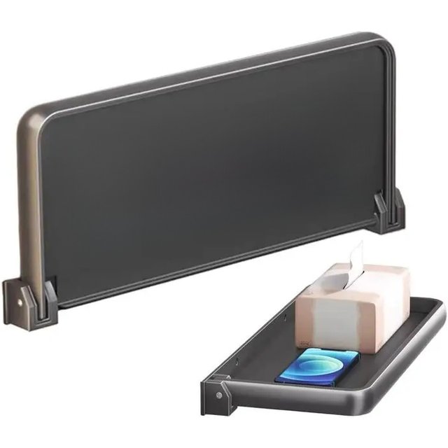 RV Fold-Down Shelf Wall-Mounted Foldable Storage Holder Folding Display RV Wall Shelves for Shower Gel Shampoo Smartphones Books