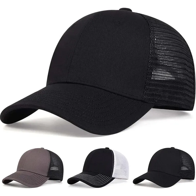 Unisex 8 Lines On The Brim Of The Hat Baseball Net Caps Spring and Summer Outdoor Adjustable Casual Hats Sunscreen Hat