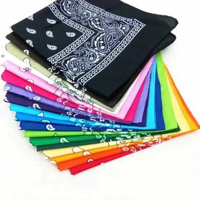 Fashion hip hop man women bohemian print bandana hair bands outdoor unisex headbands band wrist wraps face mask handkerchief