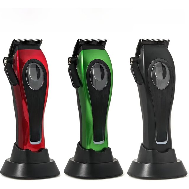 New Professional BRDCLIP M3C 8800RPM High Motor Hair Clipper DLC Blade Barber with Base 4500mAh Hair Cutting Machine Men Trimmer