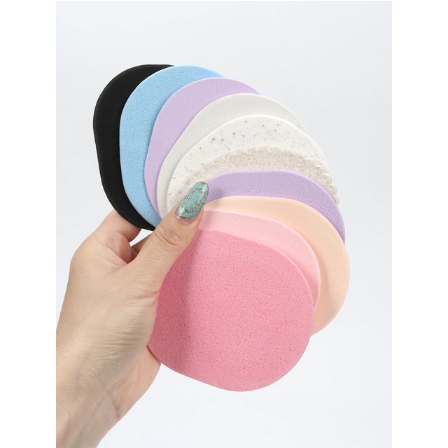 Random Facial Cleansing Puff 5/10/20Pcs, Ultra-Thin, Easy to Carry, Soaked in Water for Cleansing, Makeup Removal