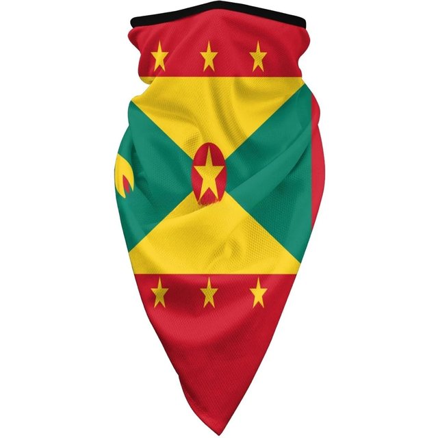Summer Grenada Flag Half Face Mask Windproof Cycling Hiking Mask Sport Scarf Neck Gaiter Bicycle Mask