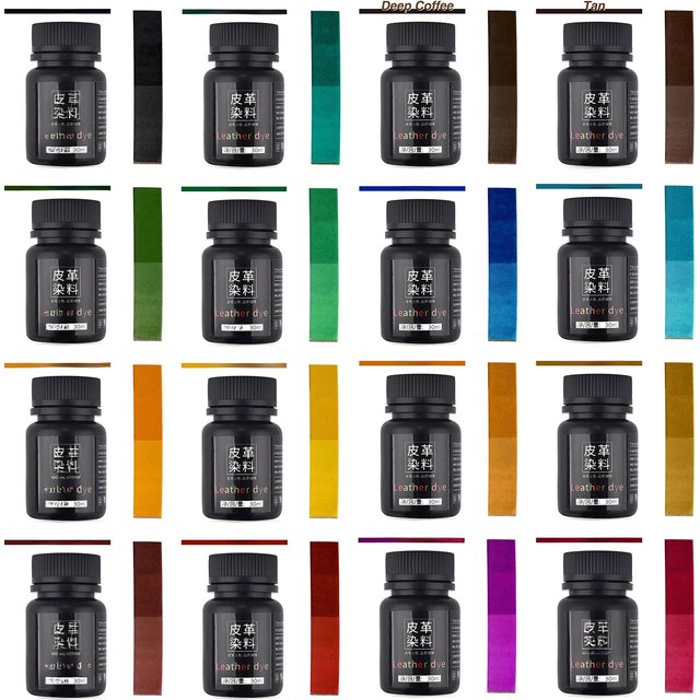 30ml Leather Alcohol Coloring Pigment Dye Liquid Leather Repair Refurbish For vegetable Leather Dyeing Bag Shoes Skin Care