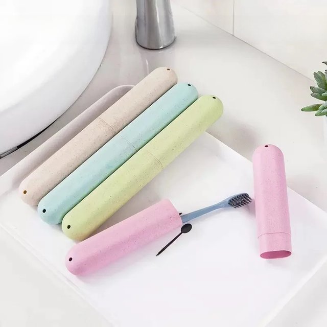 4PCS/2PCS/1PC Toothbrush Storage Box, Toothbrush Travel Container, Toothbrush Box, Compact and Convenient
