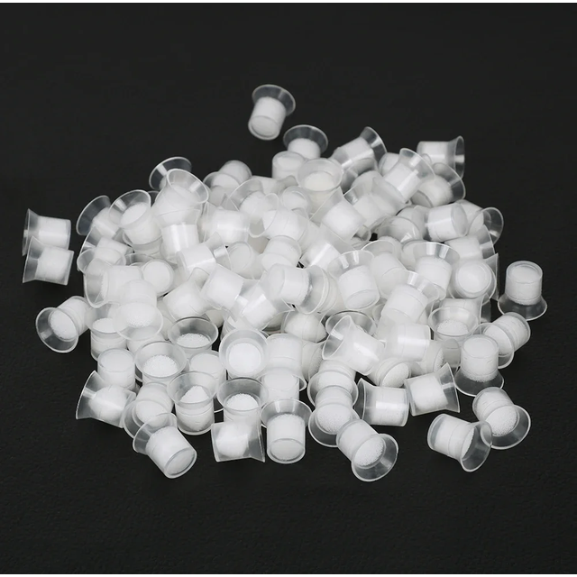 10/50/100pcs Sponge Ring Cups Microblading Eyebrow Lip Tattoo Pigment Ink Holder Replacement Cup Permanent Makeup Accessories
