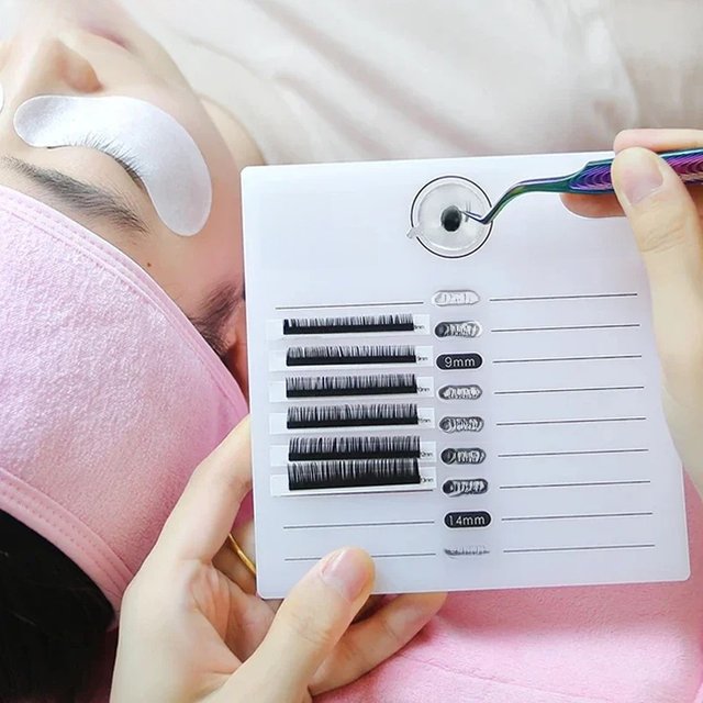 New Grafting Eyelash Table False Eyelash Stand Lash Adhesive Holder Lash Extension Holder Eyelash Grafting Pad Tool Makeup Tray