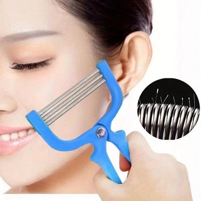 Smooth Skin Facial Epilator - Lip and Eyebrow Elastic Epilator, Handheld Facial Hair Removal Gentle Hair Removal for Smooth Skin