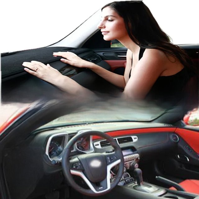 For Chevrolet Chevy Camaro SS Z28 Mk5 2010-15 Dashmat Dashboard Cover Instrument Panel Sunscreen Protective Anti-Dirt Proof Pad
