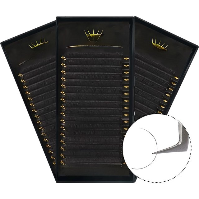 Lashprofessor 16Rows Faux Cilia Lashes Individual Eyelash Extension Matte Professional Soft and Natural Makeup Premium Eyelashes