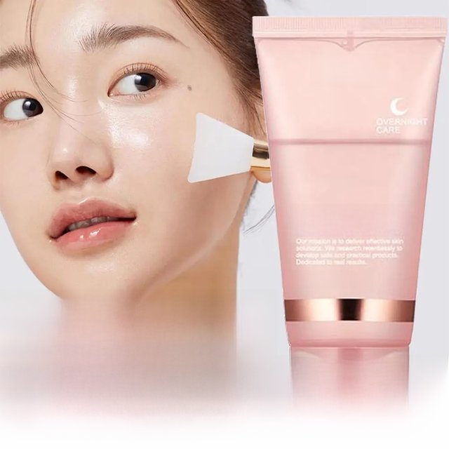 Collagen Overnight Wrapping Peel Off Facial Mask, Korean Collagen Night Wrapping Mask Deeply Hydrates Night Care Mask Cream 75ml
