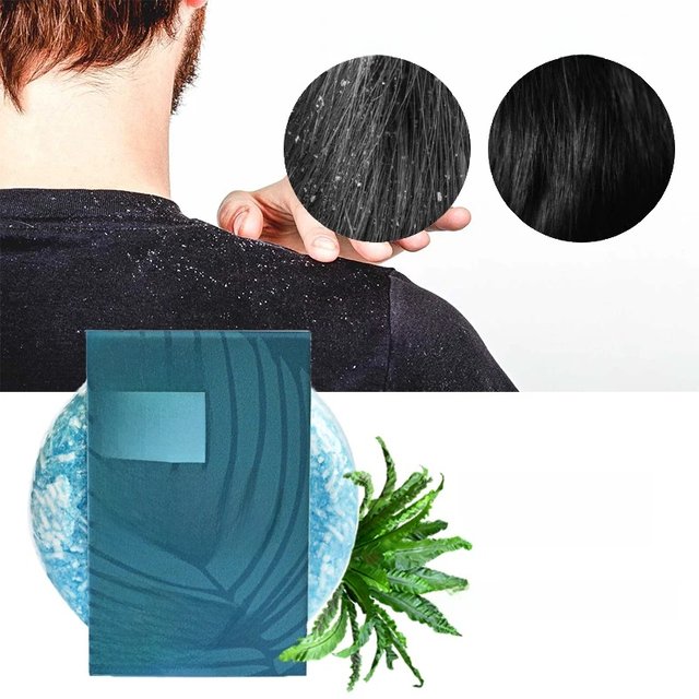 PURC Seaweed Shampoo Bar Gentle for Nourishing Hair Anti Itchy Scalp Hamdmade Soap Wash Hair Care