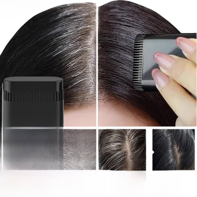 3 Colors Portable Hair Dye Stick 15g Waterproof Hairline Root Concealer Stick Disposable Instant Grey Coverage Hair Coloring Pen