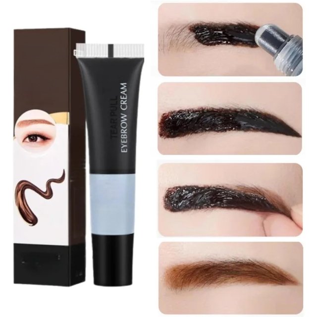 Semi-permanent Eyebrow Tint Waterproof and Sweat-proof Peel-off Long-lasting Tear Eyebrow Gel Cosmetic