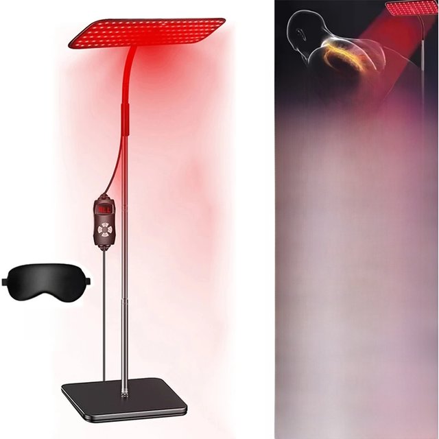 660nm &850nm Near Infrared Light Device 25W LED Red Light Therapy Lamp with Stand Facial Skin Care for Relief Muscle Joint Pain