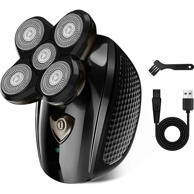 Men's Electric Shaver with 5 Floating Heads, Cordless Rechargeable Shaver, Used for Shaving Heads