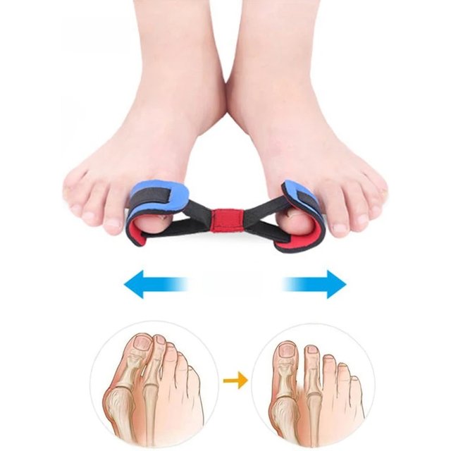 Pexmen Big Toe Strap Bunion Straightener Stretchy Belt Toe Stretcher Alignment for Hallux Valgus Corrector Foot Care Tool