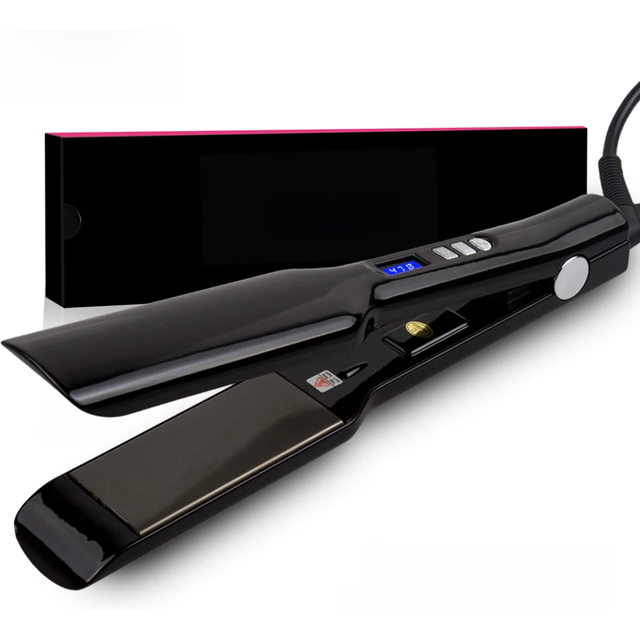Hair Straightener Titanium Plate Straightening Iron Keratin Treatment Flat Irons 470℉ MCH Fast Heating High Temperature Styler