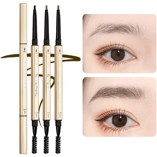 Double Head Eyebrow Pencil Long Lasting Waterproof 5 Colors Eye Brow Pen Tint Mascara Enhance Cosmetics Beauty Women Makeup