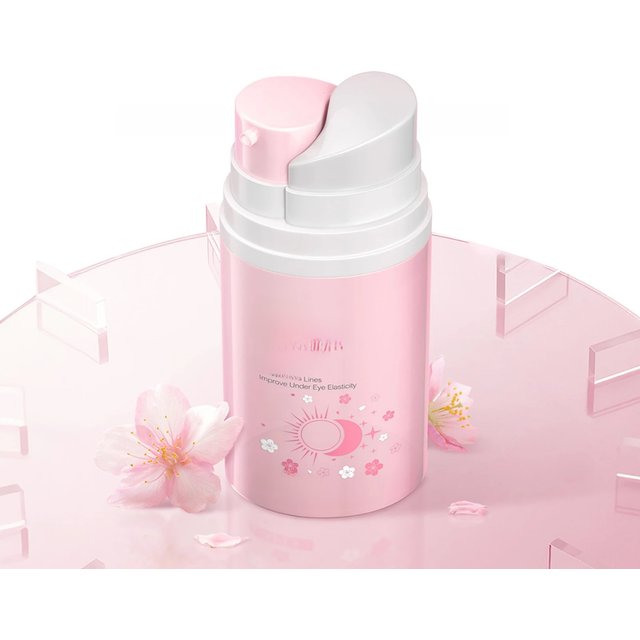LAIKOU Sakura Eye Cream Dark Circles Anti Eye Bags Day and Night Moisturizing Eye Serum Refreshing Firming Eyes Skin Care 20g