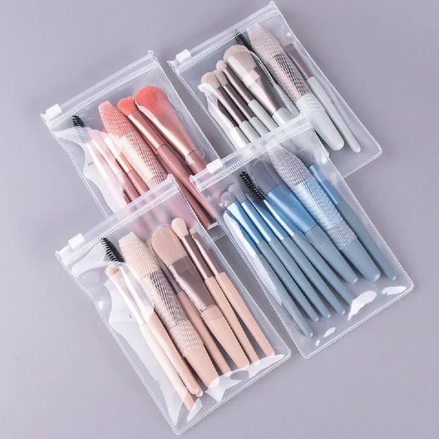 Makeup Concealer Brush Loose Powder Brush Eye Shadow Highlighter Foundation Brush Beauty Tools New 8Pcs