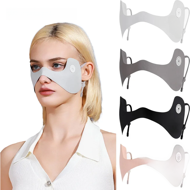 LOOGDEEL Fashion Punk Sun Protection Mask Unisex Cycling Anti-UV Traceless Ice Silk Face Mask Breathable Running Hip Hop Bandana