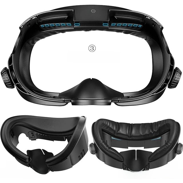 AMVR Face Mask Cover for Quest 3 Facial Interface Ice Silk Fabric Replacement Pad VR Glasses Accessories