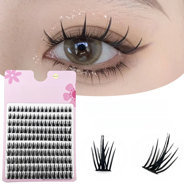 1 Box/160 Bunches Mink Eyelashes Natural Eyelash Extension 3D Russian Individual Eyelash Cluster Makeup Tool DIY Lashes Cilia