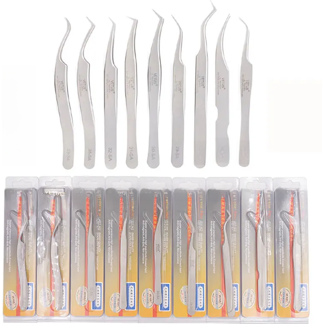 Vetus Eyelash Tweezers Profissional For 3D Volumn Eyelash Extension Stainless Fan Lashes Tweezers Excellent Closure Makeup Tool