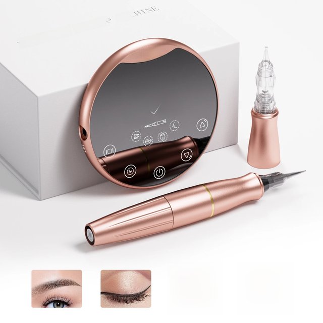 Biomaser P90 Dermografo Digital Tattoo Permanent Makeup Machine Pen/microblading Machine Set For Universal Cartridge Needle