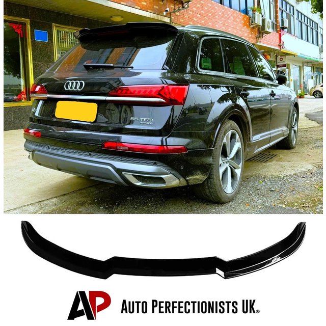 For Audi Q7 S Line SQ7 Spoiler Lip Gloss Black Rear Roof Wing SUV Body 4X4 2016+
