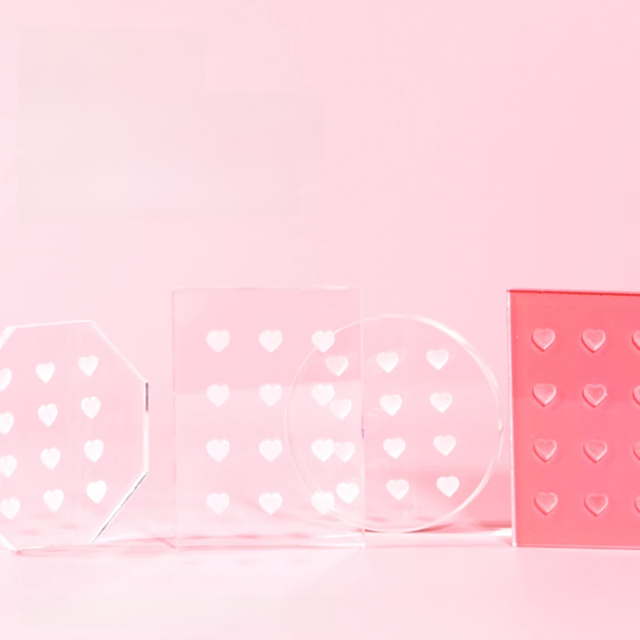 RISI Eyelash Extension Pallet Crystal Glass Crystal Glass Stand False Eyelashes Holder Transparent Glue Tray Makeup
