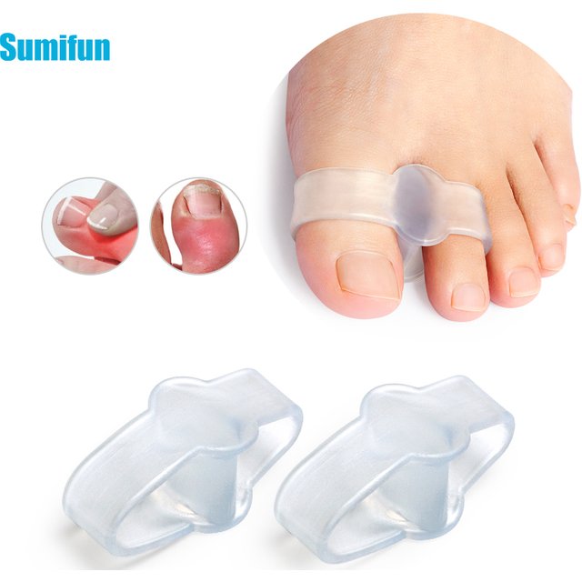 2pcs Transparent Toe Seprateor Hammer Toe Straightener Prevent Toe Overlapping Bunion Thumb Separator Orthotics Foot Care Tool