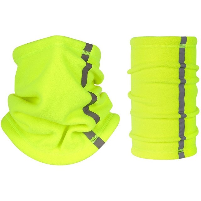 Cache-cou en polaire multifonctionnel d'hiver, bande réfléchissante coupe-vent pour l'extérieur, masque facial en polaire, Bandana