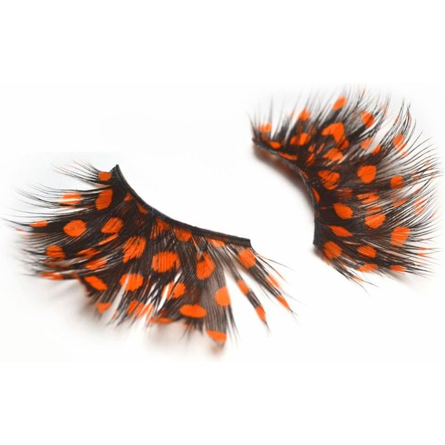 1Pair Bushy Feathers Exaggerate False Eyelashes Stage Catwalk Art Fake Eyelashes 100% Handmade Eyelash Extension Makeup Tools