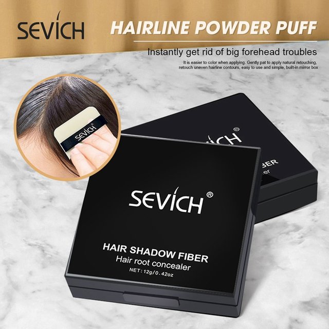 Sevich 12g ombre à cheveux poudre temporaire blanc gris couvrir ligne de cheveux contrôle des bords couleur des cheveux maquillage soin des cheveux correcteur